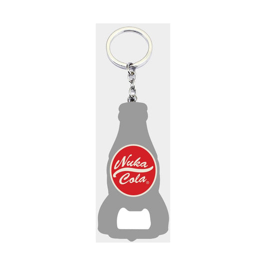 Fallout Schlüsselanhänger mit Flaschenöffner Nuka Cola Logo Image 1