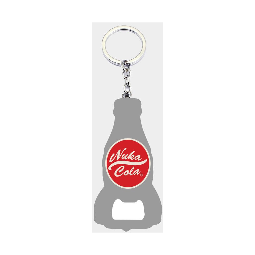 Fallout Schlüsselanhänger mit Flaschenöffner Nuka Cola Logo Image 1