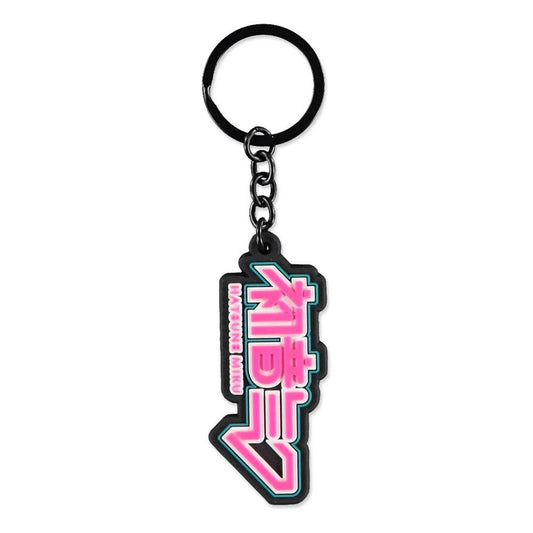 Hatsune Miku Gummi-Schlüsselanhänger Logo Image 1