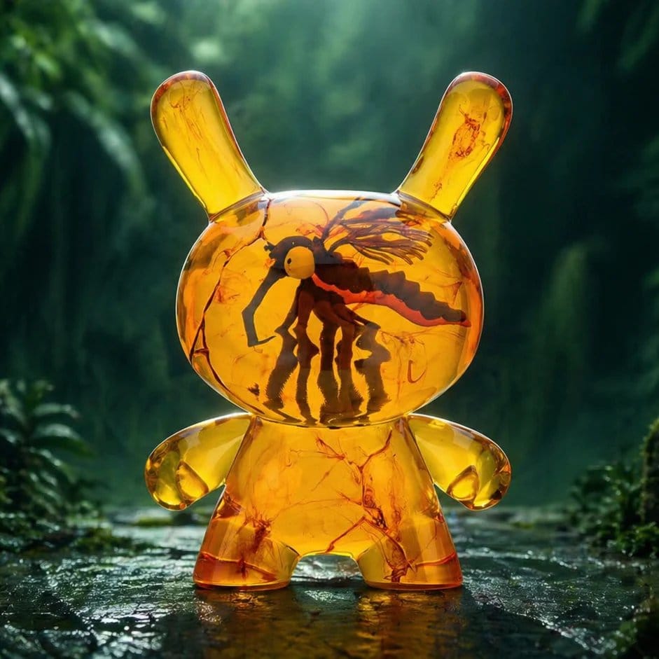Dunny Art Toy Resin Figur Amber 20 cm Image 3