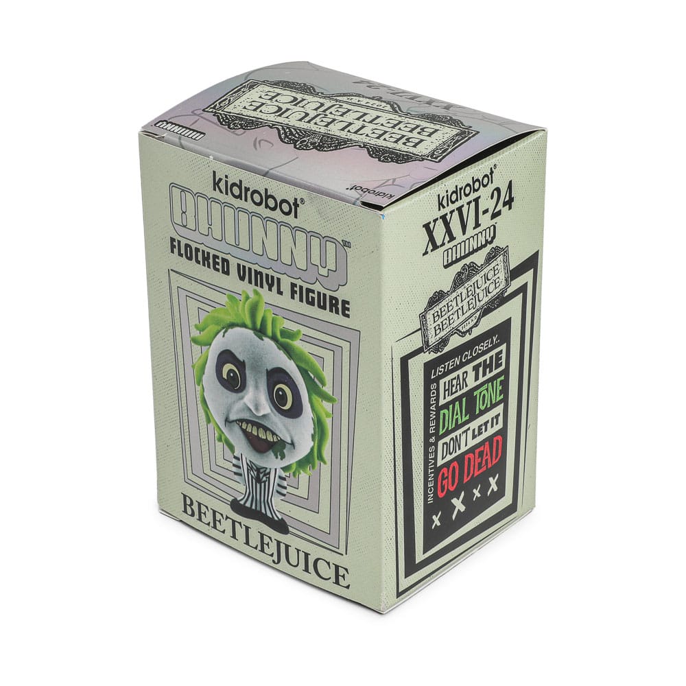 Beetlejuice Beetlejuice Bhunny Flocked Vinyl Figur Beetlejuice Striped Suit 10 cm Image 5