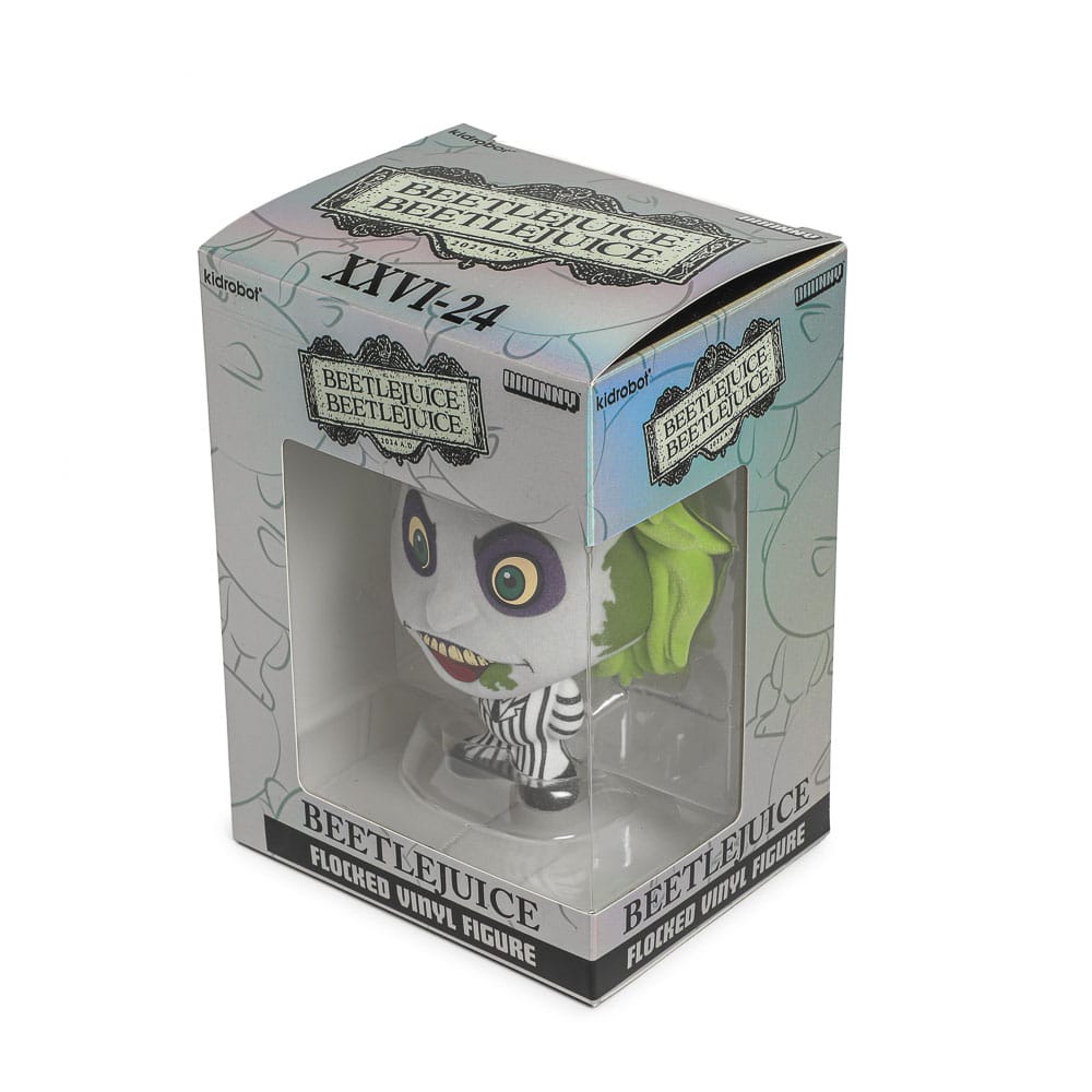 Beetlejuice Beetlejuice Bhunny Flocked Vinyl Figur Beetlejuice Striped Suit 10 cm Image 8
