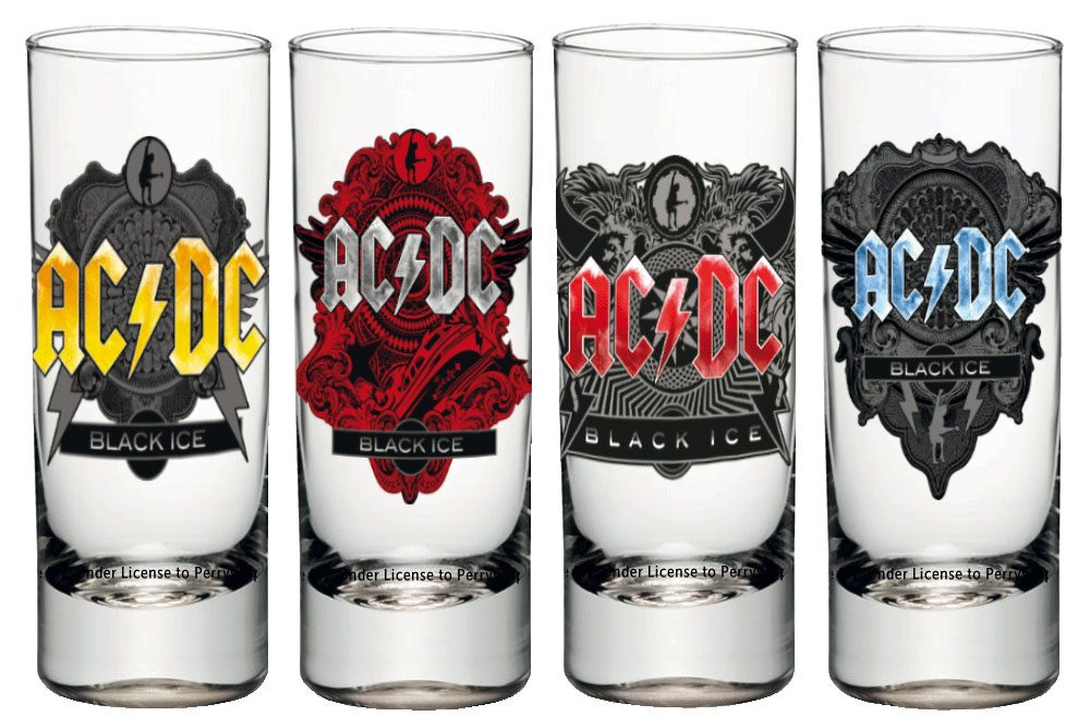 AC/DC Schnapsgläser 4er-Pack Black Ice Image 1