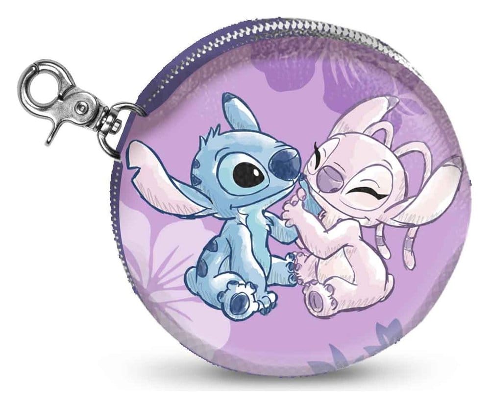 Lilo & Stitch Face-Cookie Geldbörse Stitch & Angel Pink Image