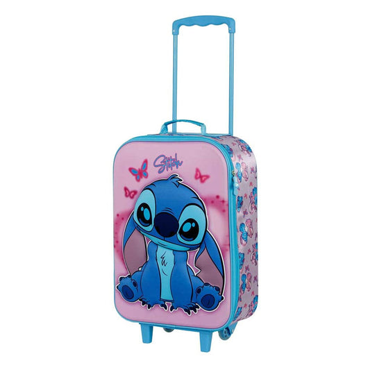 Lilo & Stitch Soft 3D Koffer Trolley Stitch & Angel Pink 52 cm Image