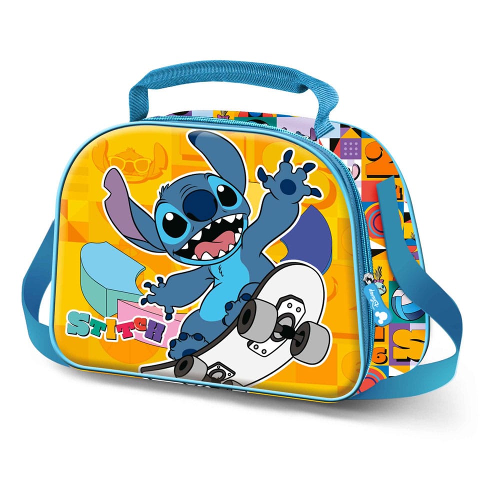 Lilo & Stitch 3D Lunch Box Brotzeittasche Skater Image