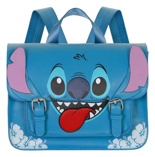 Lilo & Stitch Satchel Umhängetasche Rucksack Tongue Blue Image 2