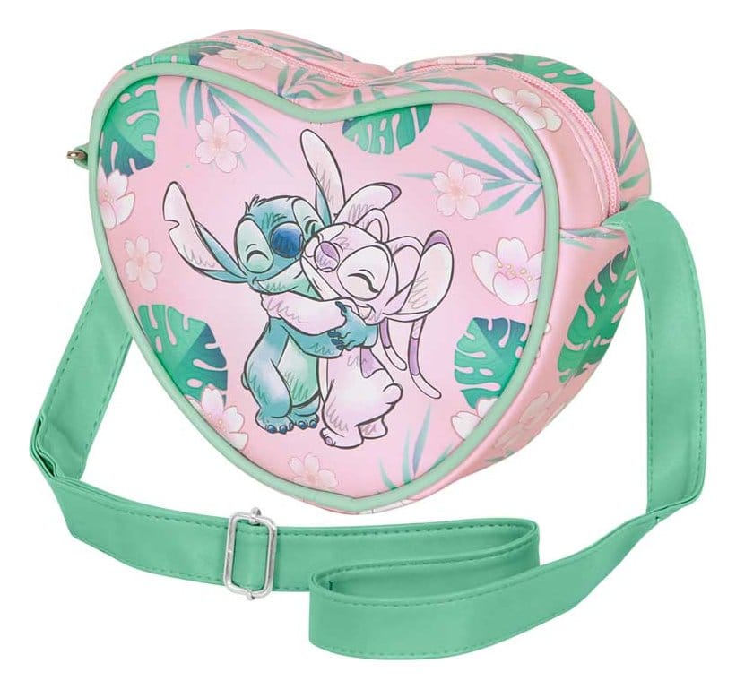 Lilo & Stitch Casual Heart Umhängetasche Hug Pink Image 1
