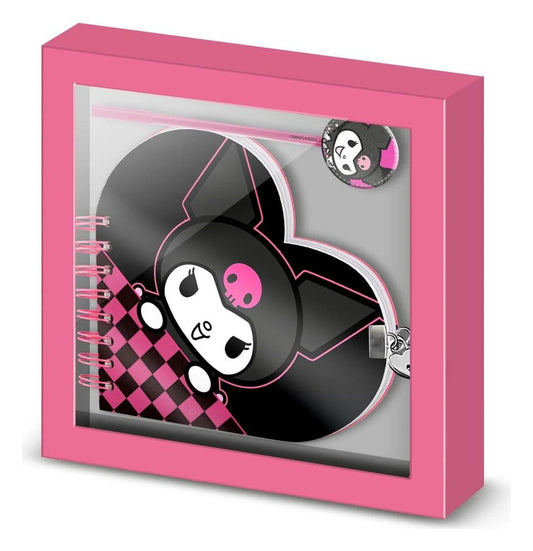Hello Kitty Notizbuch mit Kugelschreiber Geschenk-Set Kuromi Chess Image