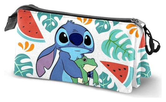 Lilo & Stitch Triple Federmäppchen Frog Multicolour Image