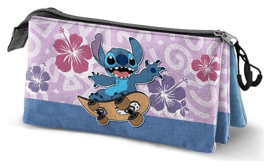 Lilo & Stitch Triple Federmäppchen Skate Lilac Image