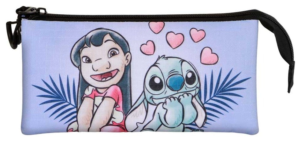 Lilo & Stitch Triple Federmäppchen Couple Lilac Image 2