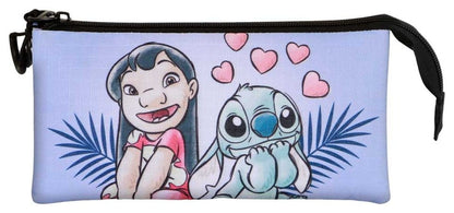 Lilo & Stitch Triple Federmäppchen Couple Lilac Image 2