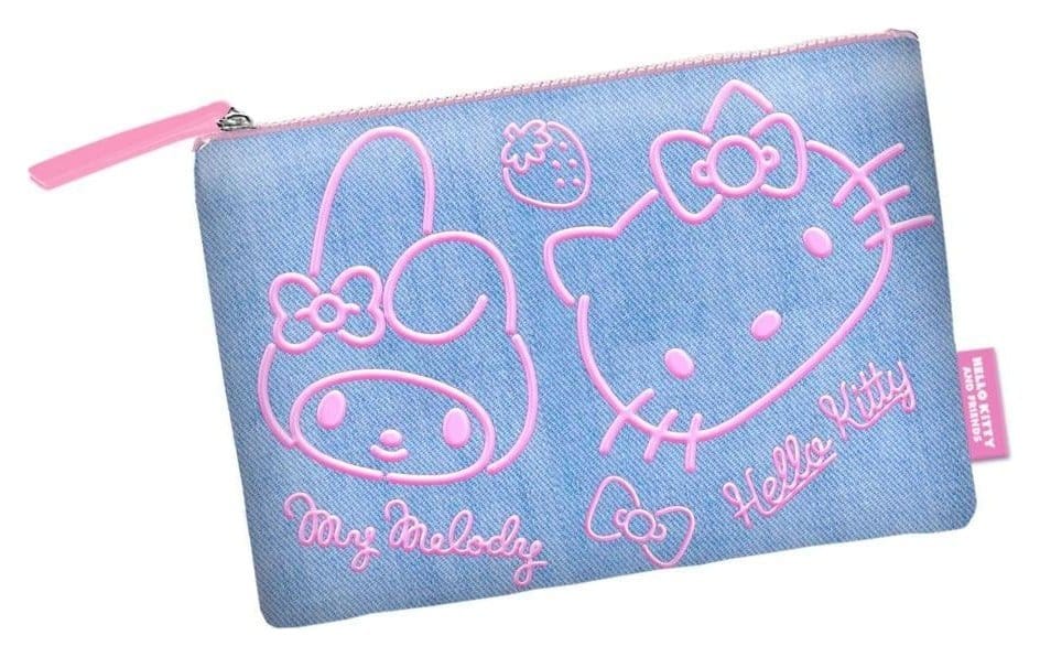 Sanrio Soleil Kulturbeutel Hello Kitty Denim Blue Image
