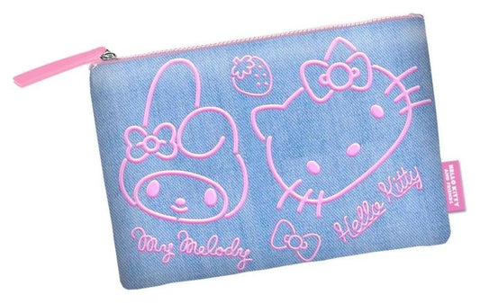 Sanrio Soleil Kulturbeutel Hello Kitty Denim Blue Image