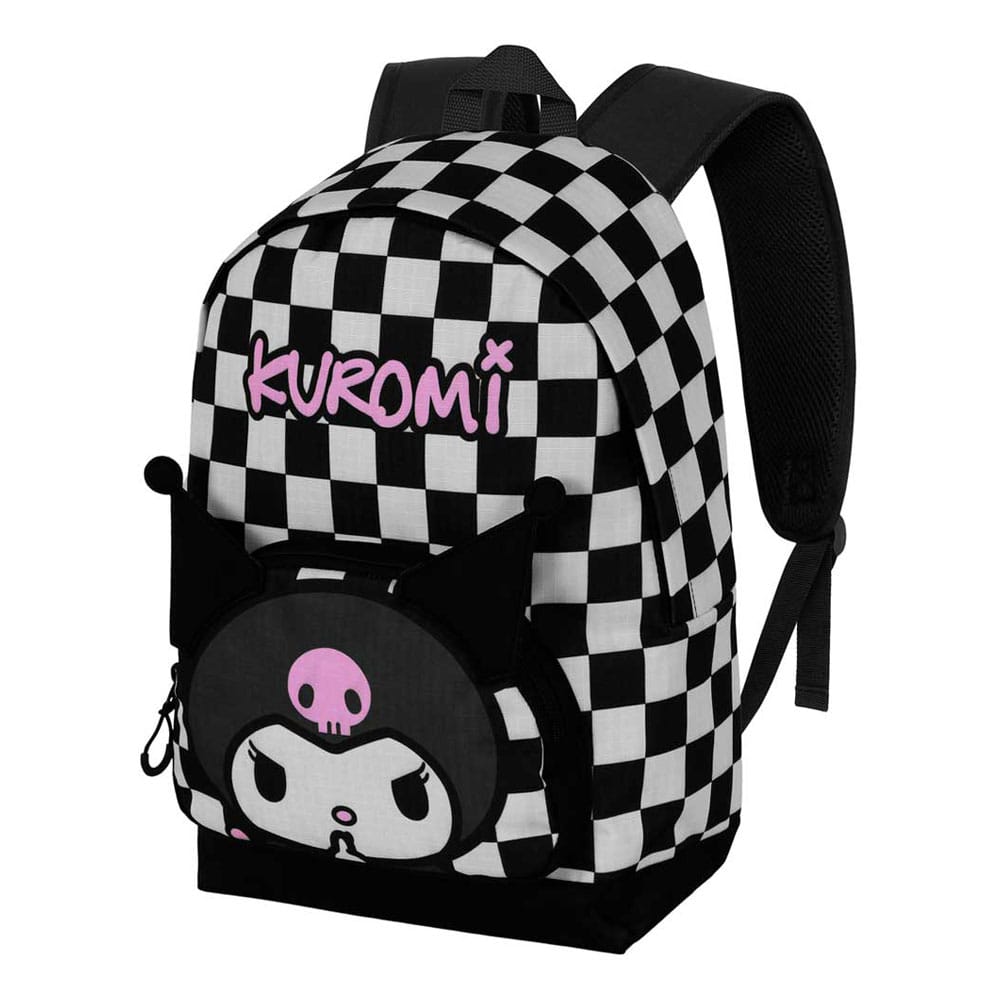 Sanrio Fan HS Rucksack Kuromi B & W 2.2 Black Image