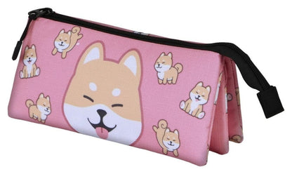 Oh My Pop! Triple Federmäppchen Shiba Pink Image 1