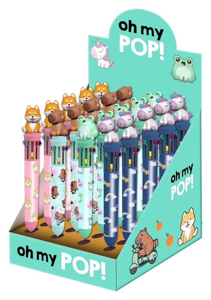 Oh My Pop ! Zehnfarbkugelschreiber Mix - Display (24) Image
