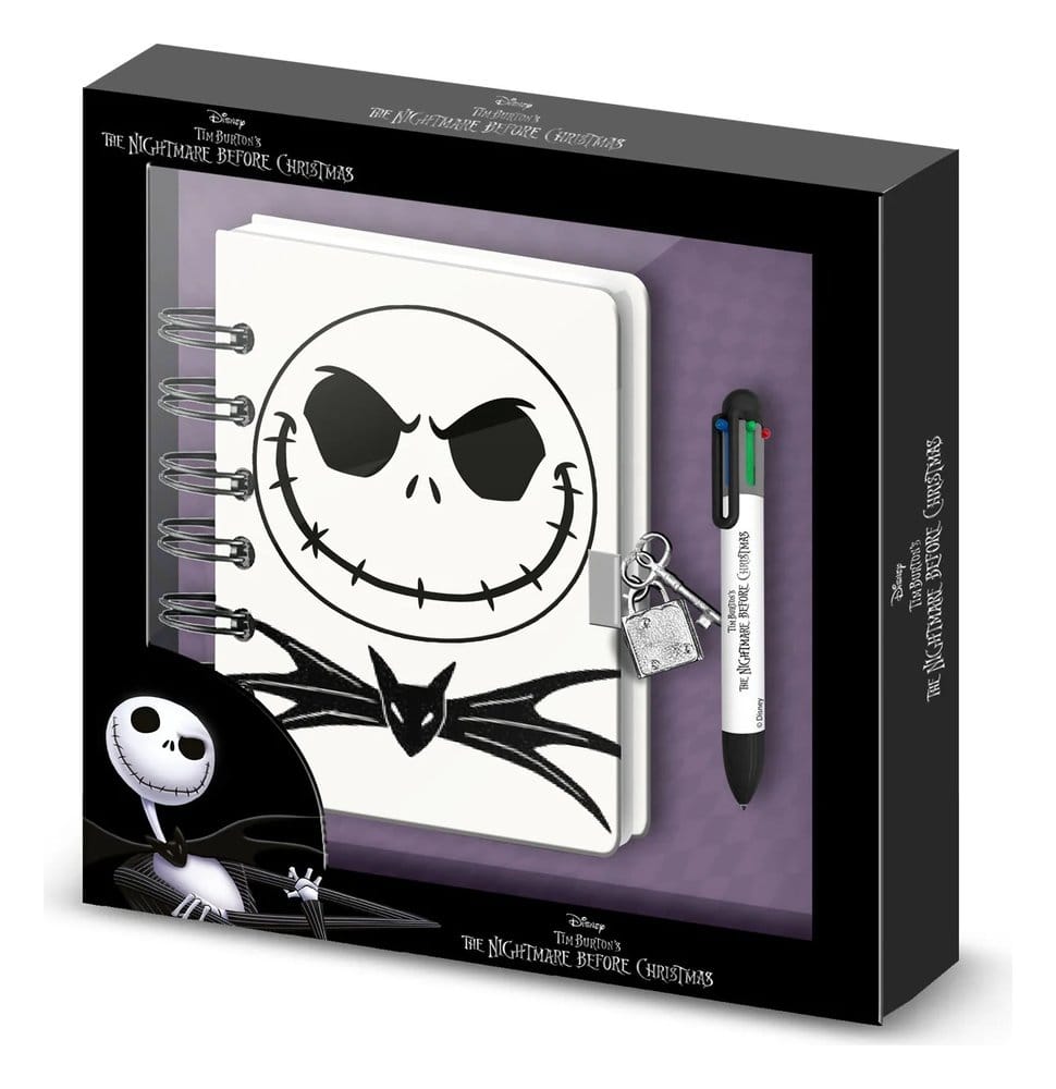 Nightmare before Christmas Notizbuch mit Kugelschreiber Geschenk-Set Jack Image