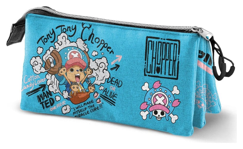 One Piece Triple-Federmäppchen Chopper Image