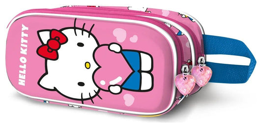 Sanrio 3D Double Federmäppchen Hello Kitty Heart Image