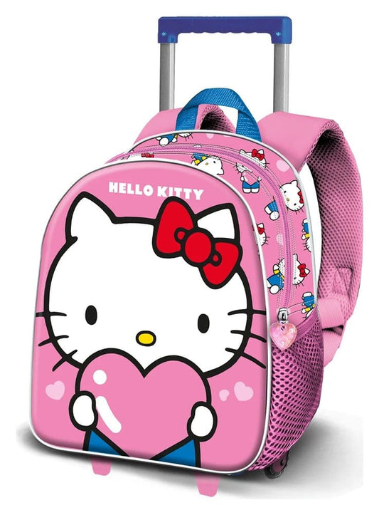 Sanrio Small 3D Rucksack mit Rollen Hello Kitty Heart Image