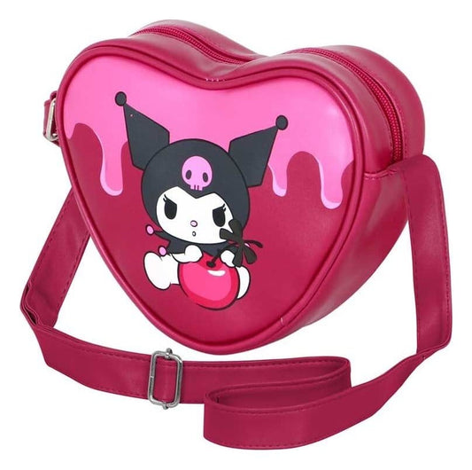 Sanrio Casual Heart Schultertasche Kuromi Cherry Image 1