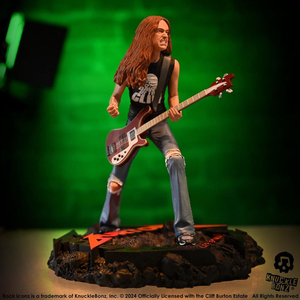 Metallica Rock Iconz Statue Cliff Burton II 22 cm Image 5