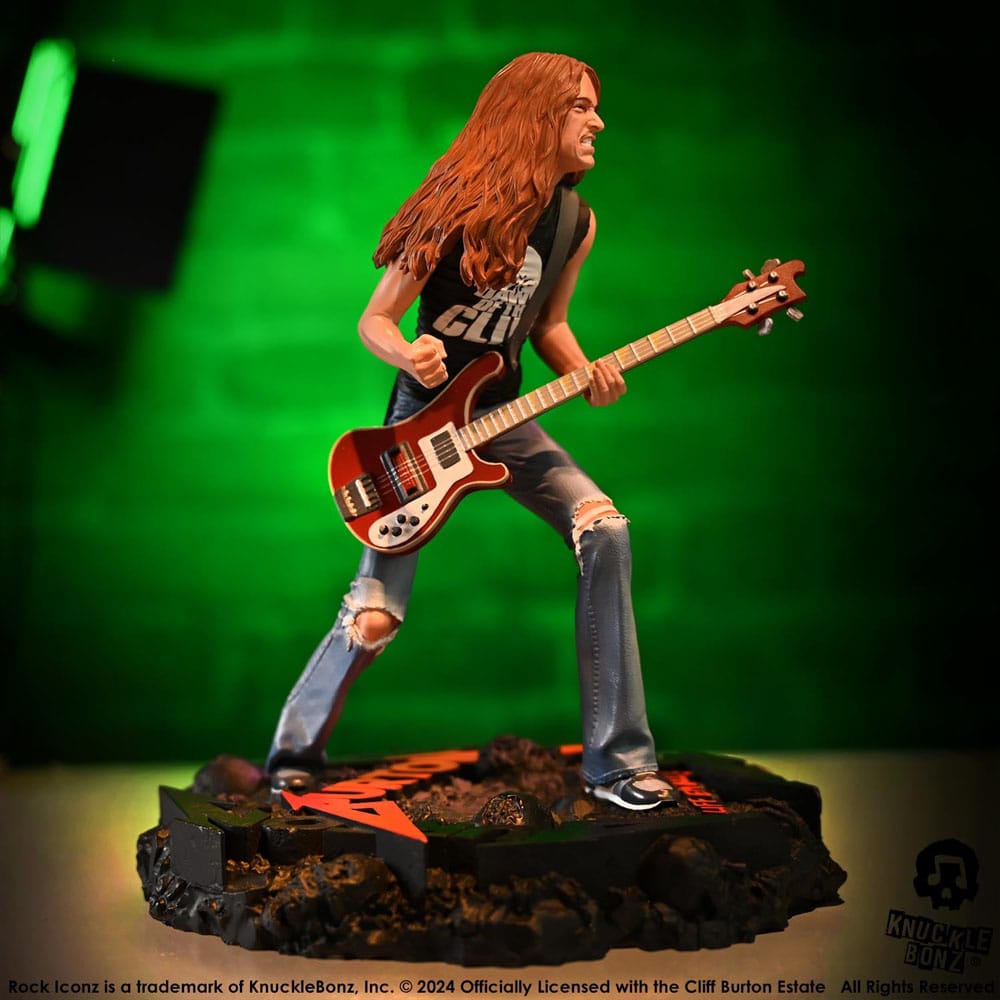 Metallica Rock Iconz Statue Cliff Burton II 22 cm Image 6