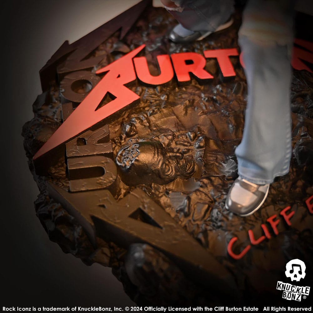 Metallica Rock Iconz Statue Cliff Burton II 22 cm Image 9