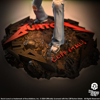 Metallica Rock Iconz Statue Cliff Burton II 22 cm Image 10