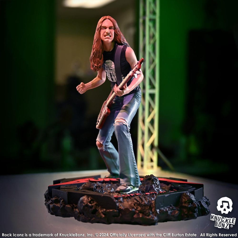 Metallica Rock Iconz Statue Cliff Burton II 22 cm Image 12