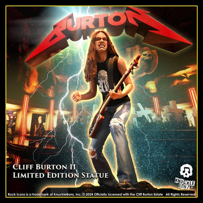 Metallica Rock Iconz Statue Cliff Burton II 22 cm Image 22