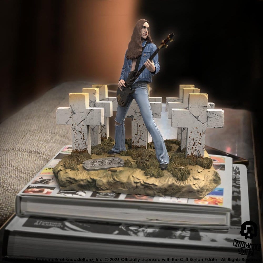 Metallica Rock Iconz Figur Cliff Burton III 21 cm Image 3