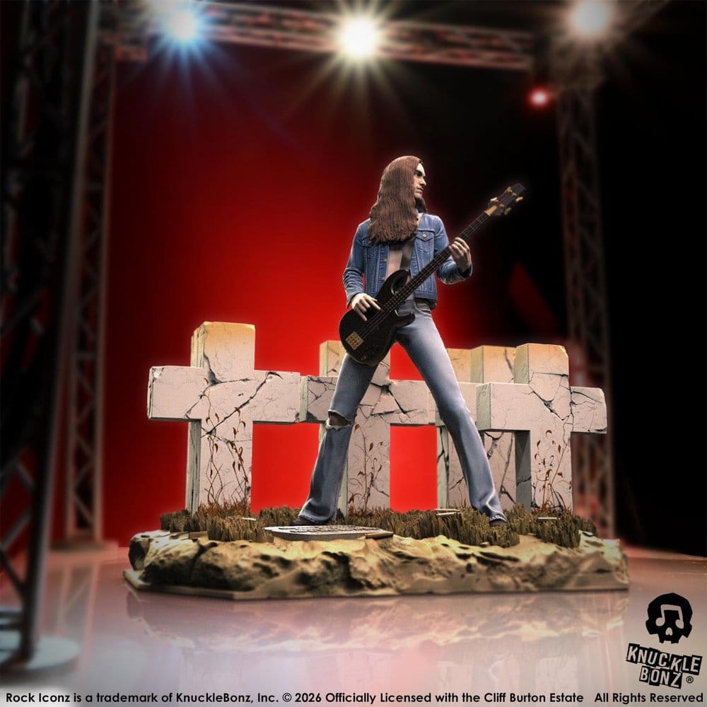 Metallica Rock Iconz Figur Cliff Burton III 21 cm Image 6