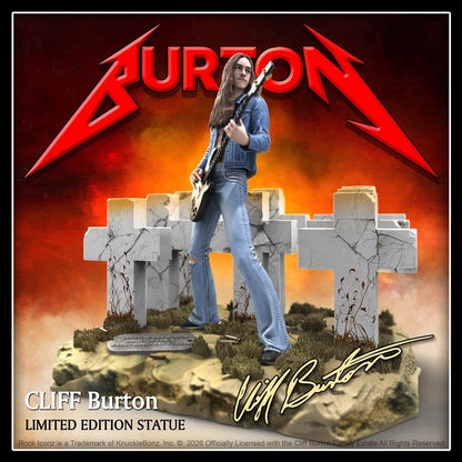 Metallica Rock Iconz Figur Cliff Burton III 21 cm Image 7