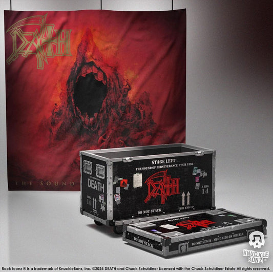 Death Rock Ikonz On Tour Road Case Statue & Bühnenhintergrund Set The Sound of Perseverance Tour 1998 Image 1