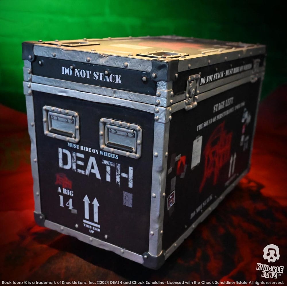 Death Rock Ikonz On Tour Road Case Statue & Bühnenhintergrund Set The Sound of Perseverance Tour 1998 Image 5