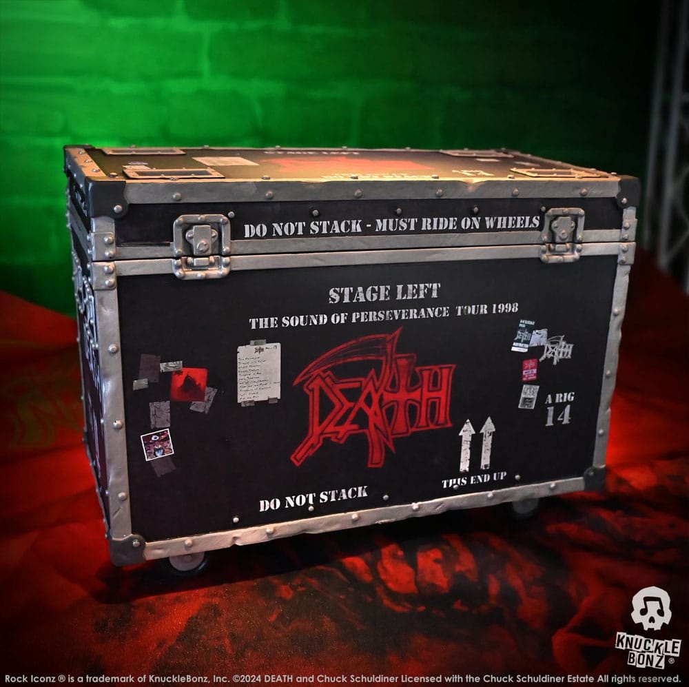 Death Rock Ikonz On Tour Road Case Statue & Bühnenhintergrund Set The Sound of Perseverance Tour 1998 Image 6