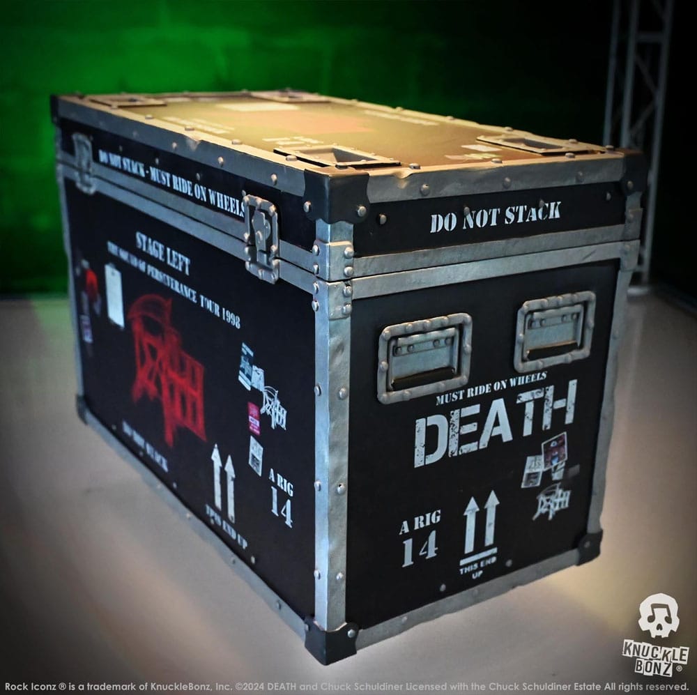 Death Rock Ikonz On Tour Road Case Statue & Bühnenhintergrund Set The Sound of Perseverance Tour 1998 Image 9