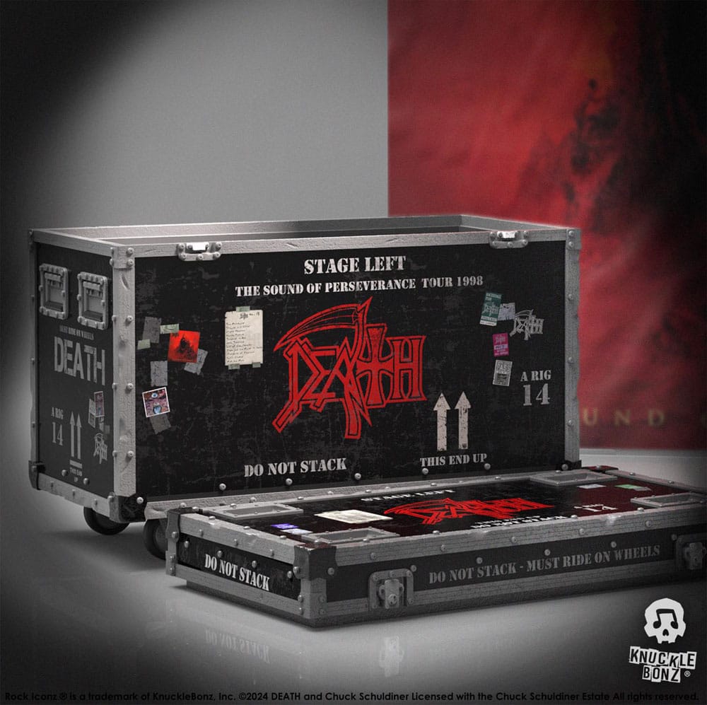 Death Rock Ikonz On Tour Road Case Statue & Bühnenhintergrund Set The Sound of Perseverance Tour 1998 Image 12