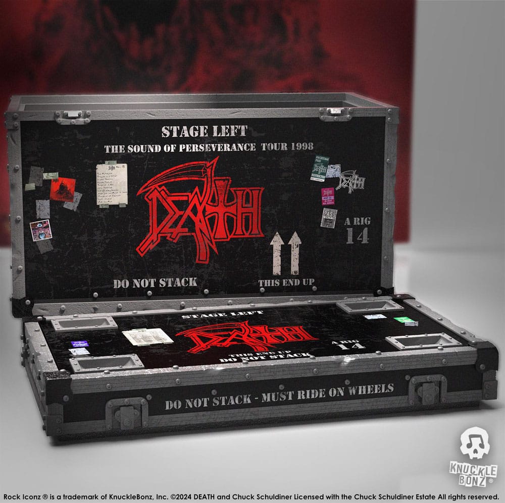 Death Rock Ikonz On Tour Road Case Statue & Bühnenhintergrund Set The Sound of Perseverance Tour 1998 Image 14