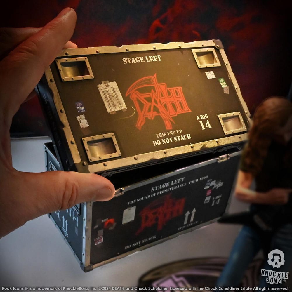 Death Rock Ikonz On Tour Road Case Statue & Bühnenhintergrund Set The Sound of Perseverance Tour 1998 Image 15