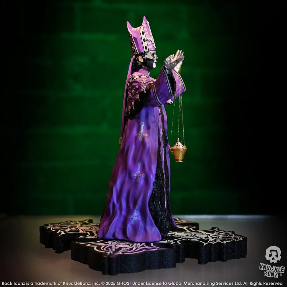 Ghost Rock Iconz Statue Papa V Perpetua Purple Robes 22 cm Image 6