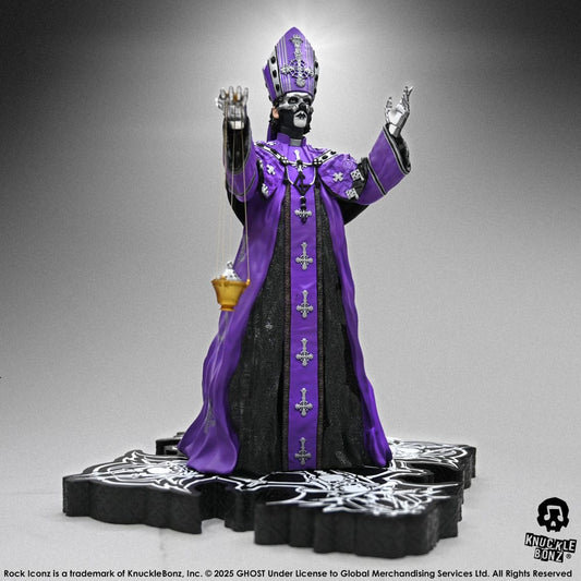 Ghost Rock Iconz Statue Papa V Perpetua Purple Robes 22 cm Image 1