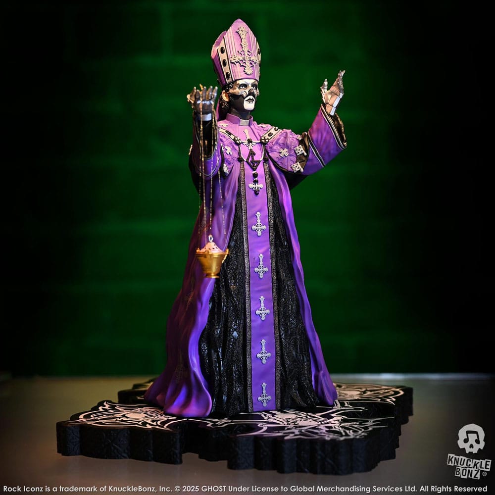 Ghost Rock Iconz Statue Papa V Perpetua Purple Robes 22 cm Image 7