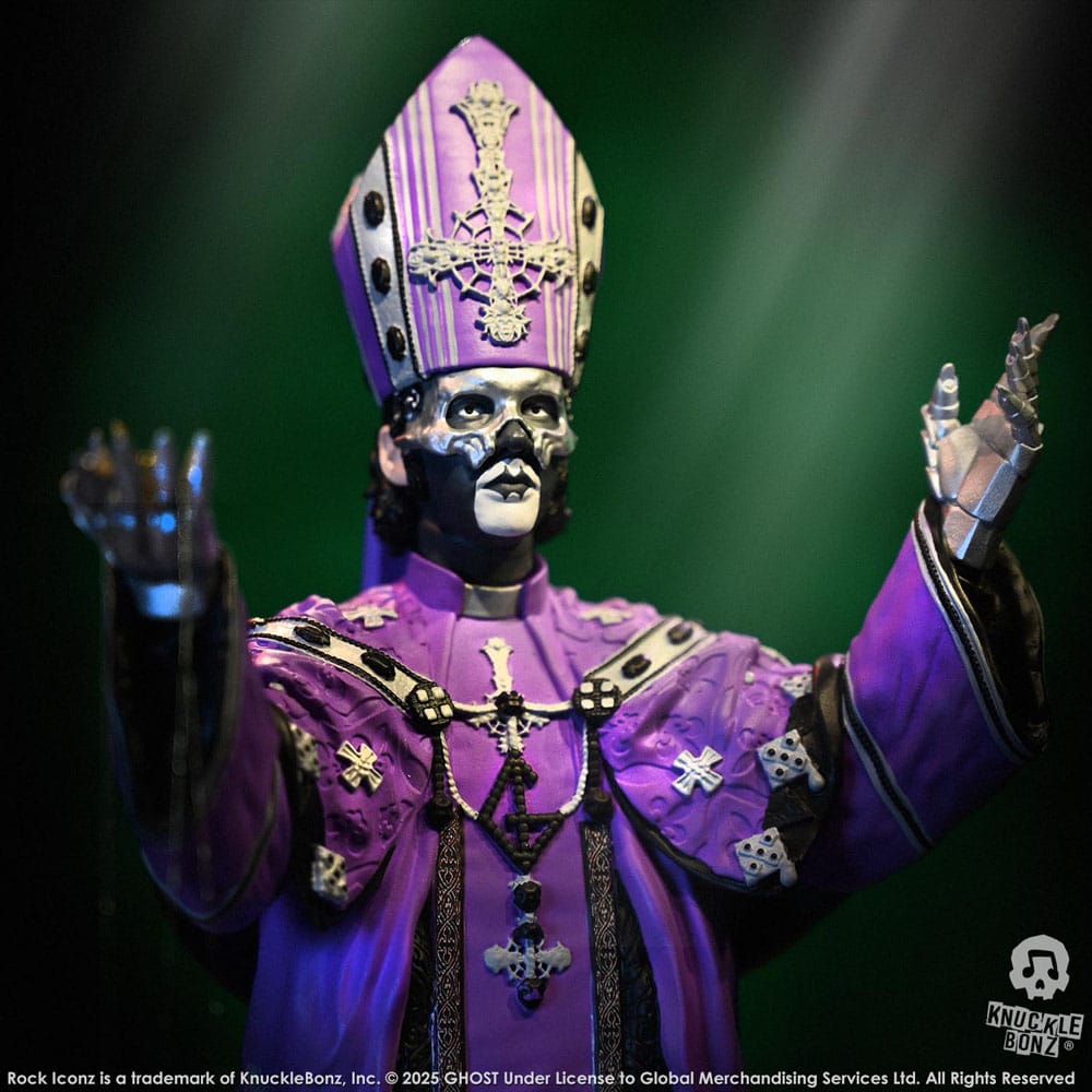 Ghost Rock Iconz Statue Papa V Perpetua Purple Robes 22 cm Image 21
