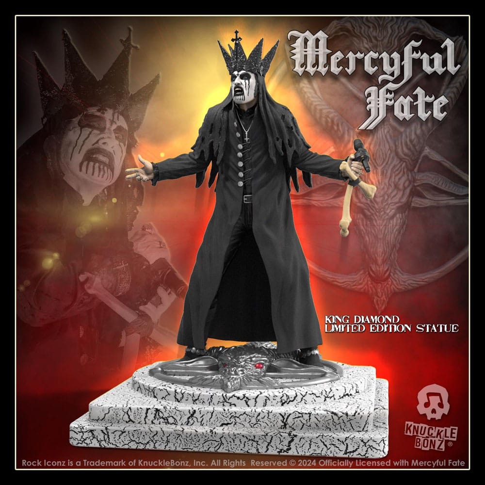 Mercyful Fate Rock Iconz Statue King Diamond III (Black Version) 22 cm Image 2