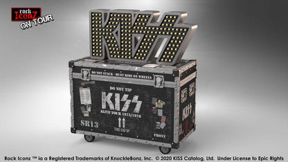 Kiss Rock Ikonz On Tour Road Case Statue & Bühnenhintergrund Set Alive! Tour Image 4