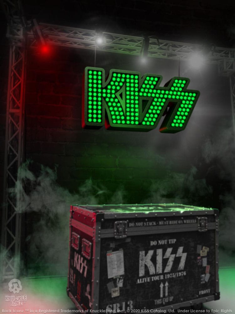 Kiss Rock Ikonz On Tour Road Case Statue & Bühnenhintergrund Set Alive! Tour Image 7